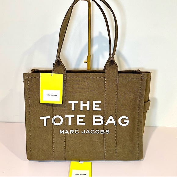 NWT Marc Jacobs The Canvas Large Tote Bag In Green - Picture 1 of 11